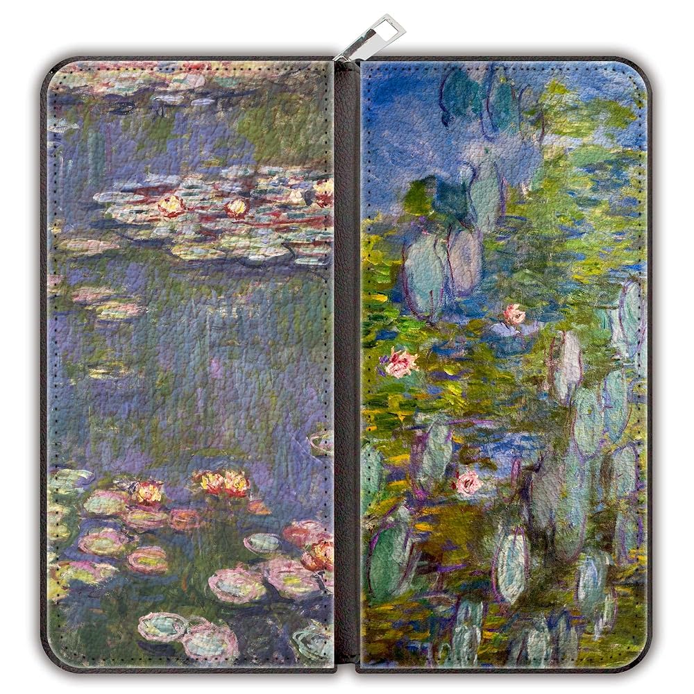 Amazon.co.jp: 財布 長財布【世界の名画】 モネ 睡蓮/睡蓮2